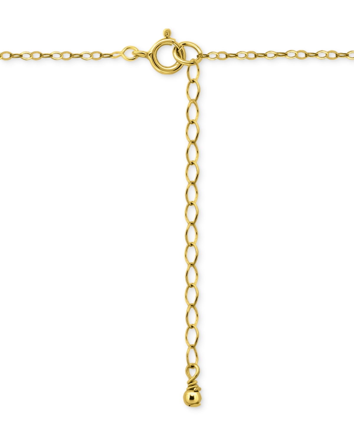 Giani Bernini Round Cubic Zirconia Bar Drop Pendant Necklace, 16" + 2" Extender, Macy's Exclusive In Gold