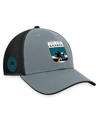 Fanatics - Men's Gray/Black San Jose Sharks Authentic Pro Home Ice Trucker Adjustable Hat