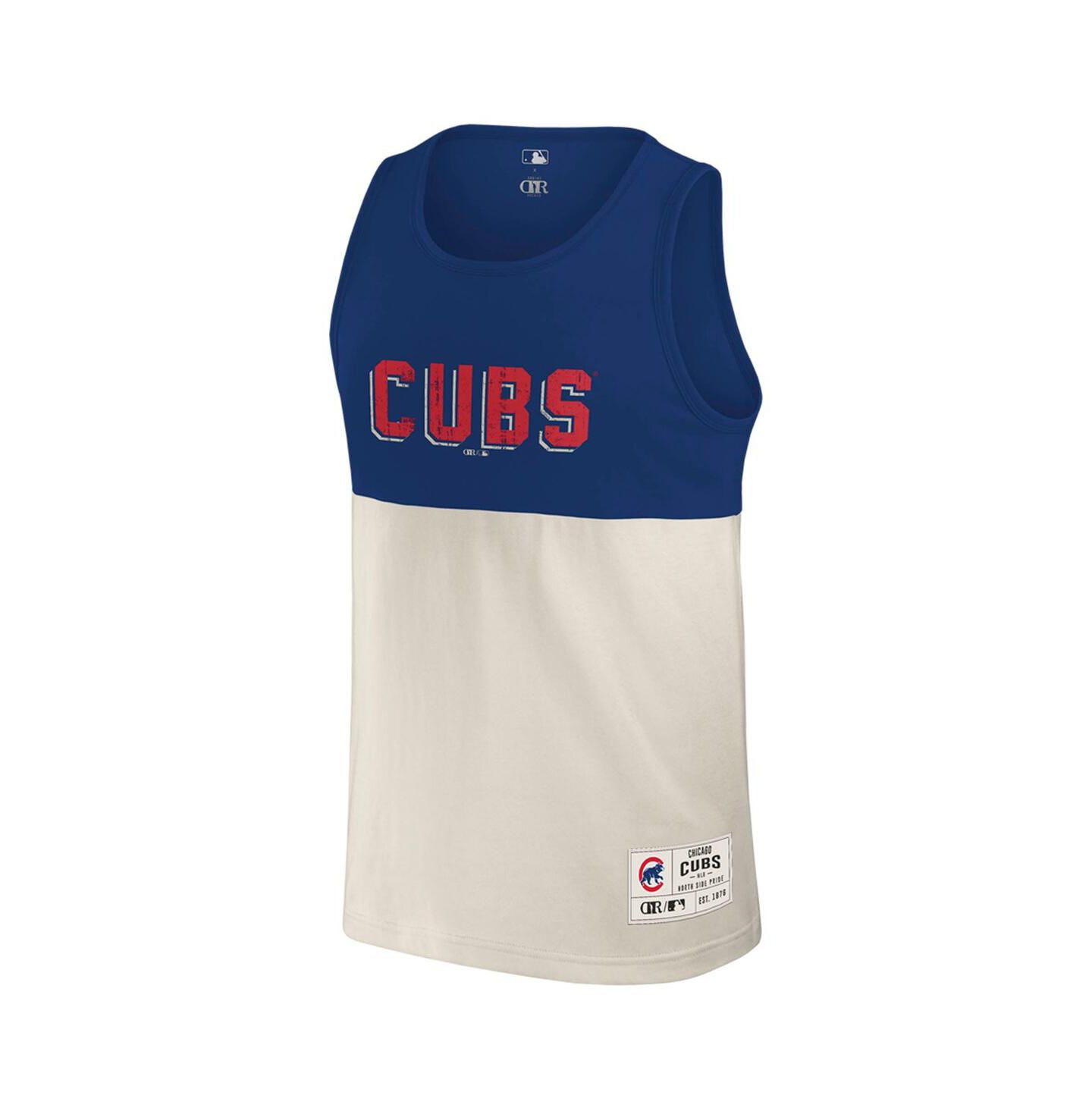 Мужской топ Fanatics Darius Rucker Collection by Royal/Cream Chicago Cubs Color Block — фото 2