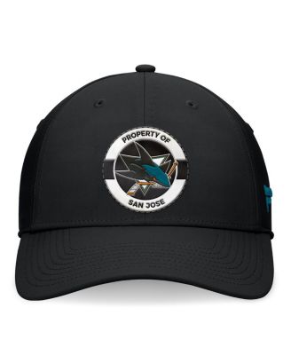 Men's Black San Jose Sharks Authentic Pro Training Camp Flex Hat