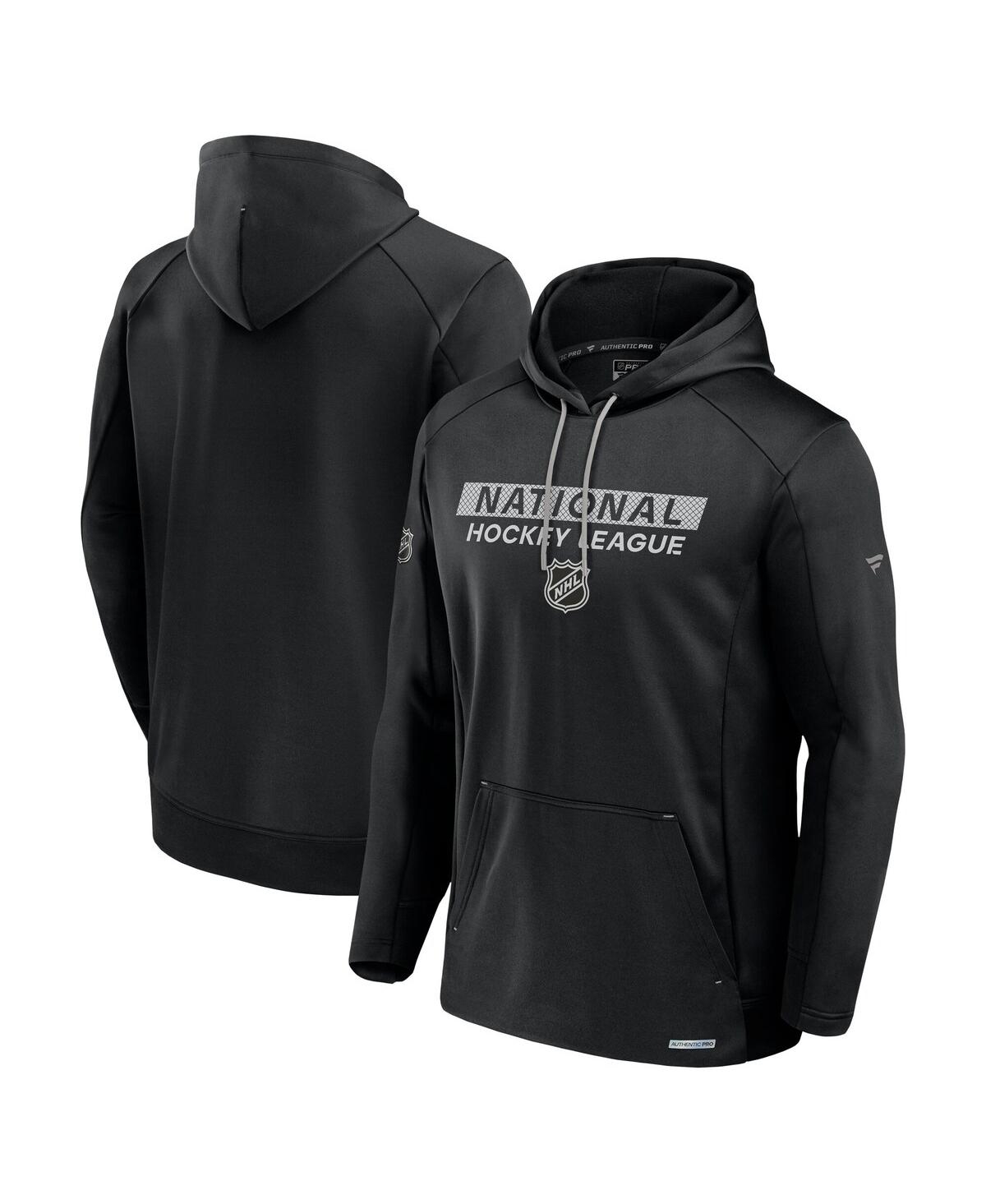 Fanatics Men's Black Nhl Pro Rink Fleece Pullover Hoodie