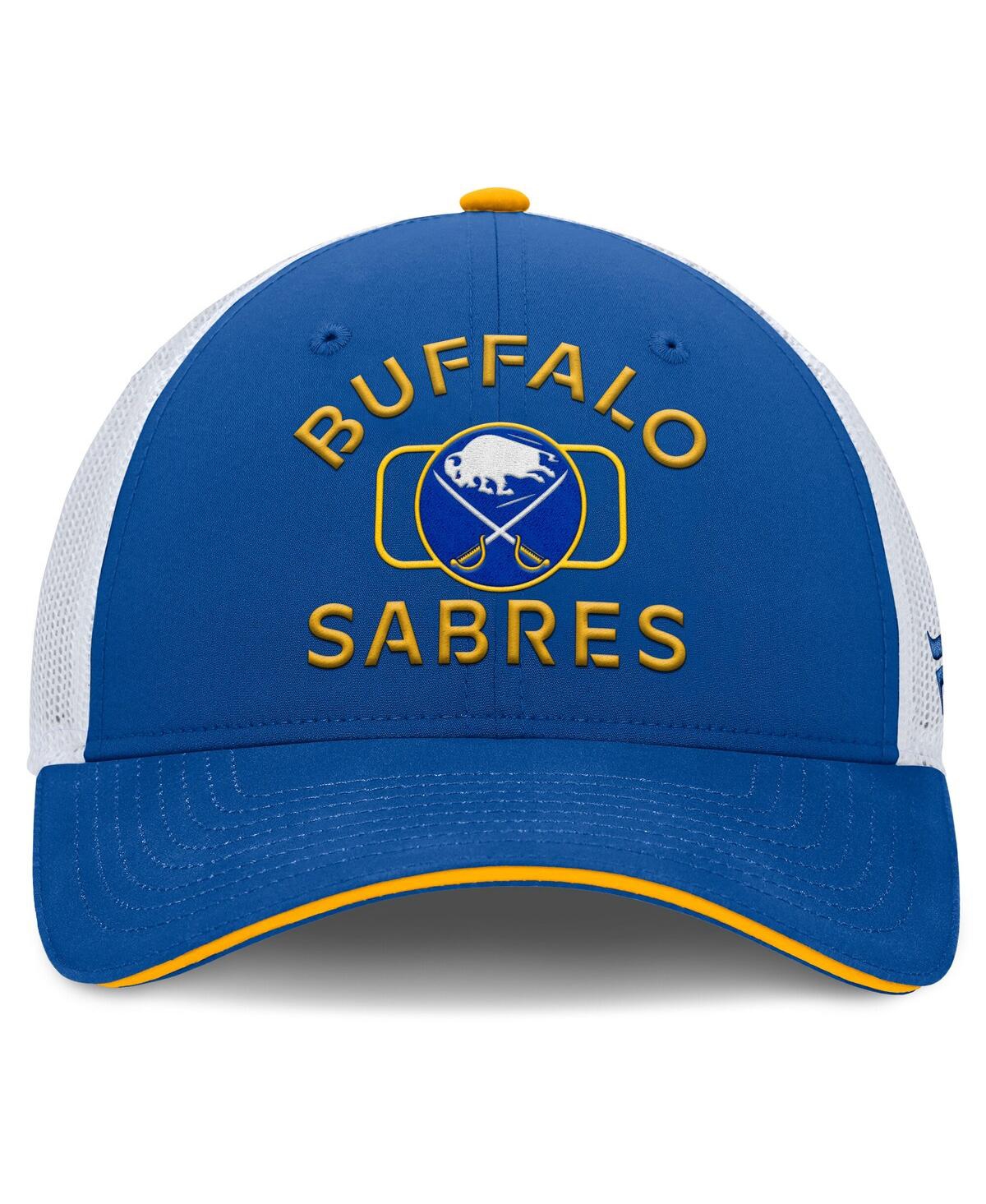 Fanatics Men's Royal/white Buffalo Sabres Authentic Pro Rink Trucker Hat In Multi