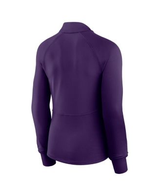 Women's Purple Minnesota Vikings Elements Raglan Quarter-Zip Jacket