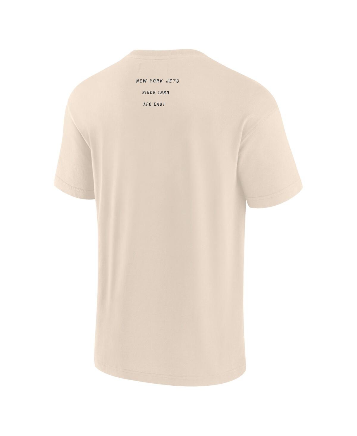 Fanatics Men's Cream New York Jets Elements Weathered Tonal Future Ground T-shirt In Neutral