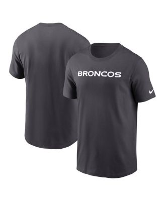 Nike - Men's Anthracite Denver Broncos Primetime Wordmark Essential T-Shirt