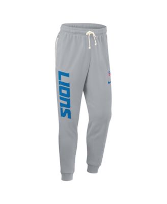 Men's Gray Detroit Lions Sideline Ground Game Performance Taper Pants