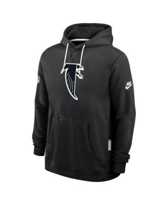Men's Black Atlanta Falcons Sideline Offensive Set Play Performance Pullover Hoodie