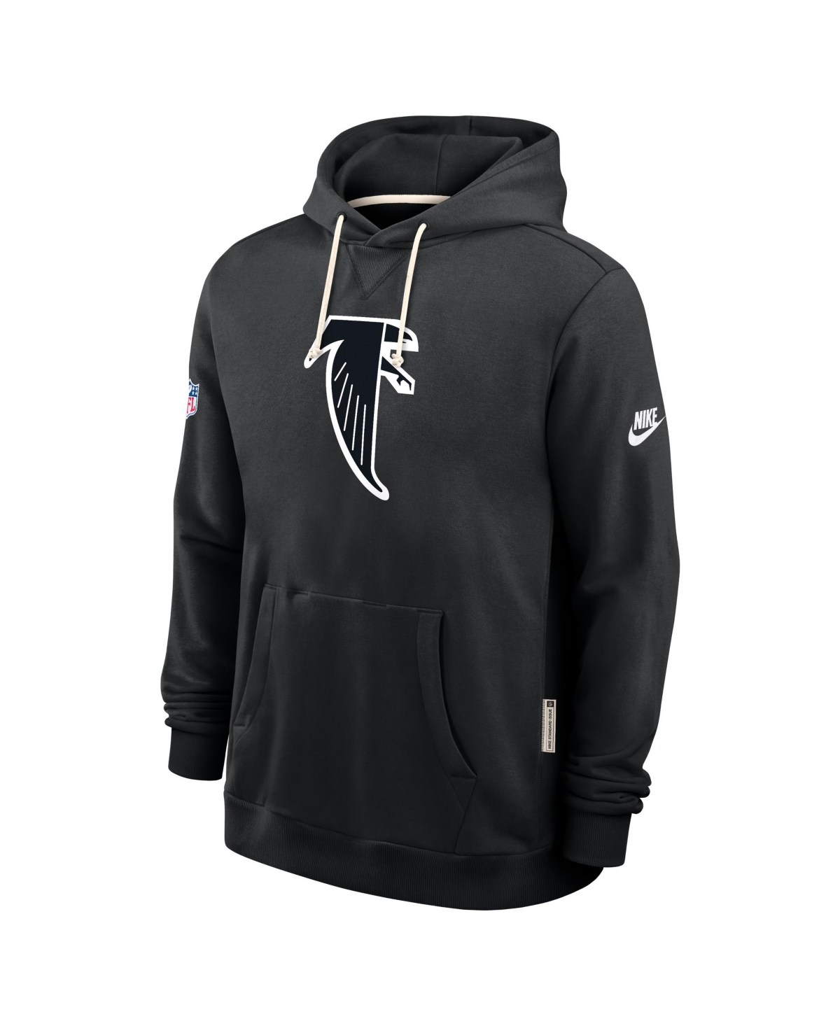 Nike Black Atlanta Falcons Sideline Offensive Set Play Performance Pullover Hoodie In Black