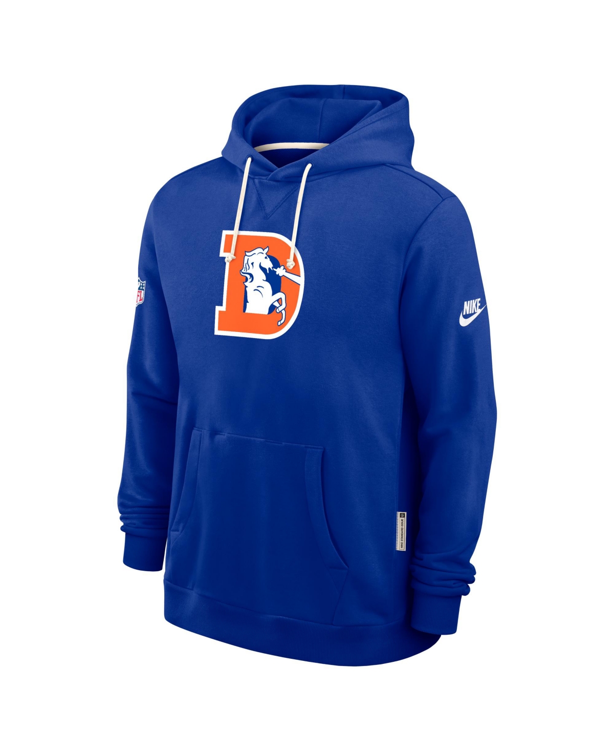 Nike Royal Denver Broncos Sideline Offensive Set Play Performance Pullover Hoodie In Blue