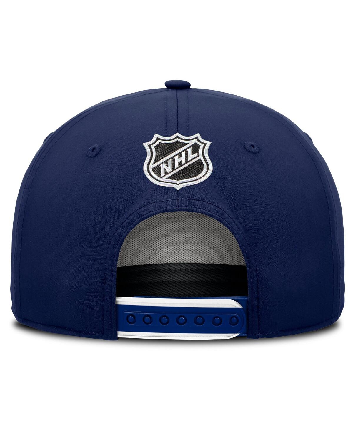Fanatics Men's Navy Montreal Canadiens 2025 Nhl Draft Authentic Pro On-stage Podium A-frame Adjustable Hat In Blue