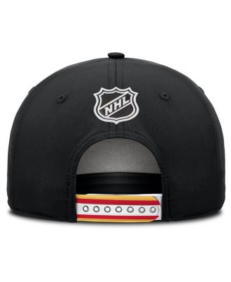 Men's Black Calgary Flames 2025 NHL Draft Authentic Pro On-Stage Podium A-Frame Adjustable Hat