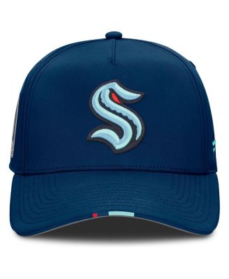 Men's Navy Seattle Kraken 2025 NHL Draft Authentic Pro On-Stage Podium A-Frame Adjustable Hat
