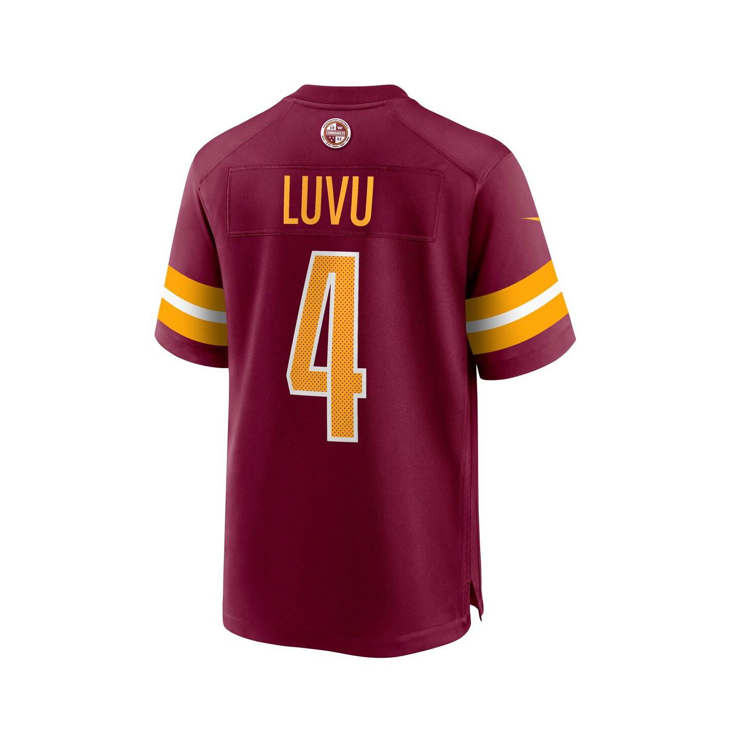 Мужской топ Nike Frankie Luvu Burgundy Washington Commanders Game Jersey — фото 3