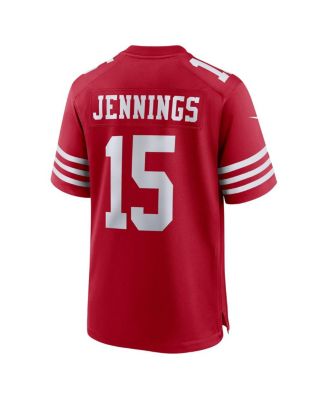 Men's Jauan Jennings Scarlet San Francisco 49ers Game Jersey
