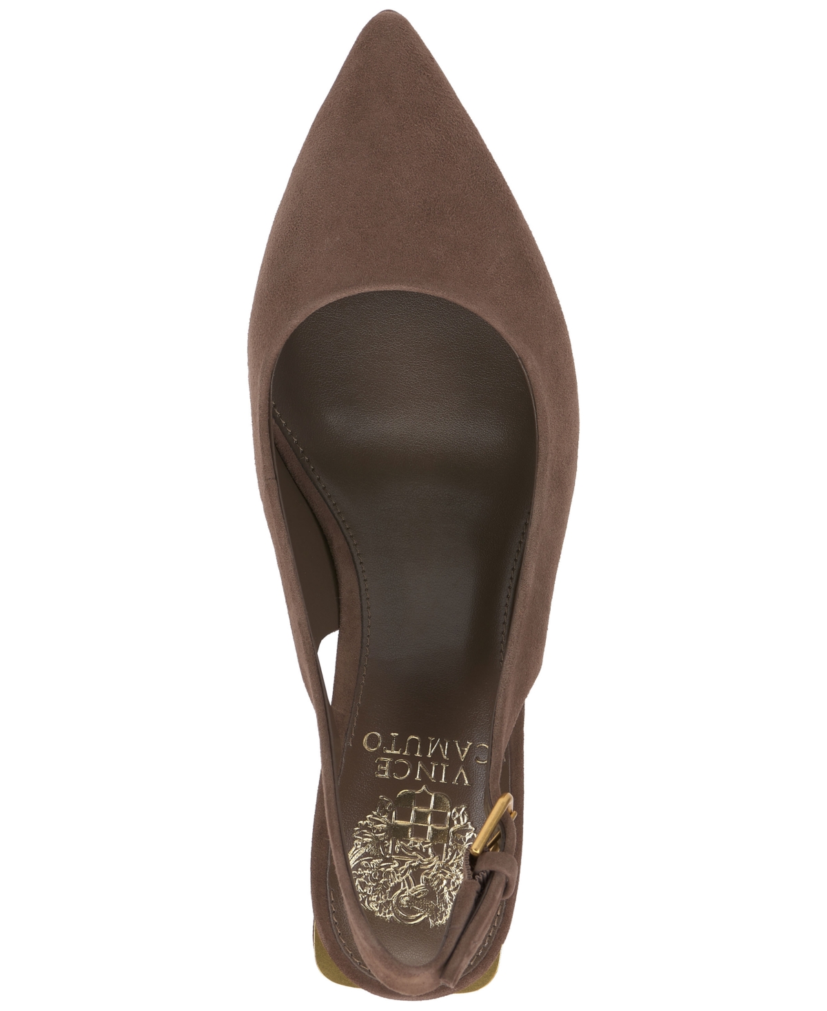 Vince Camuto Hamden Pointed Toe Slingback Pump In Brown