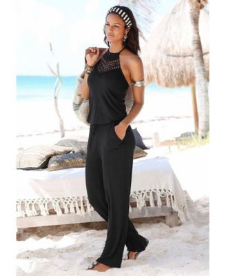 Women's Crochet Halterneck Jumpsuit