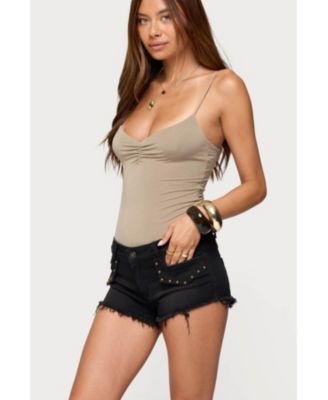 Women's Harlow Gathered V Neck Bodysuit