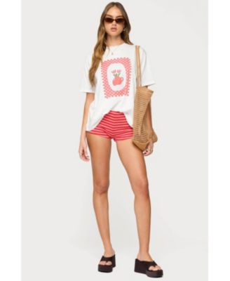 Women's Flower Vase Oversized T Shirt