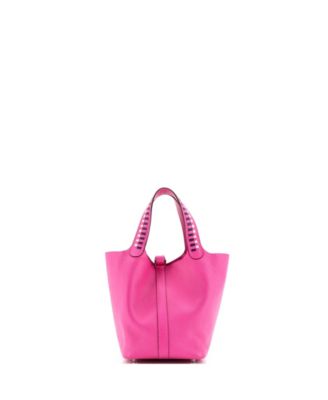 Pre-Owned Hermes PM Picotin Lock Bag Tressage Epsom