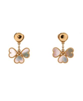 Sweet Alhambra Effeuillage Heart Earrings