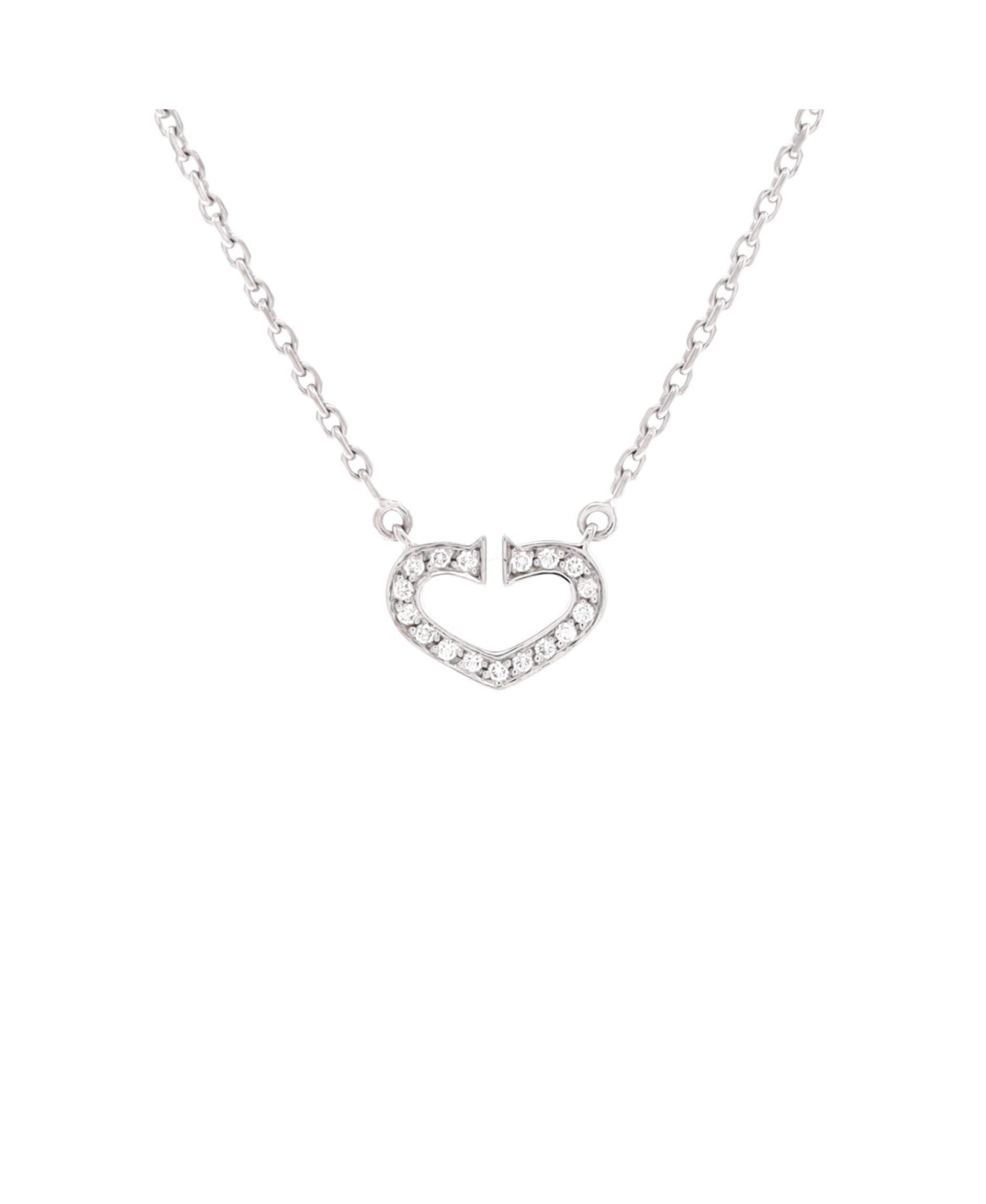 C Heart de Cartier Pendant Necklace - 18k white gold