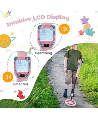 24.5''-33.5'' Metal Detector for Kids with LCD Display IP68 Waterproof