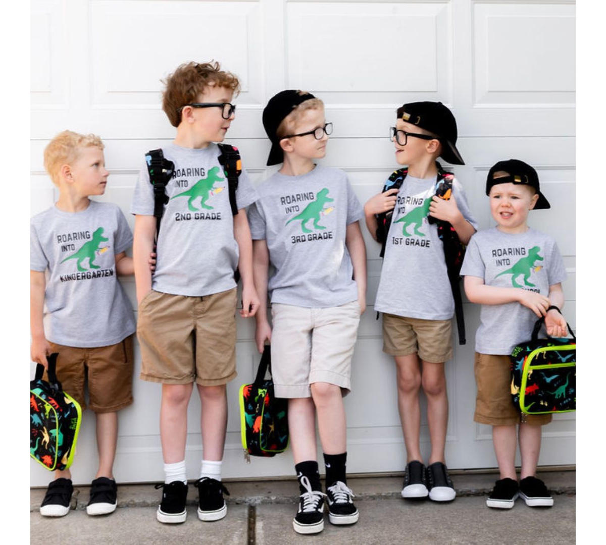 Sweet Wink Little and Big Boys Roaring Into Third Grade Short Sleeve T-Shirt
