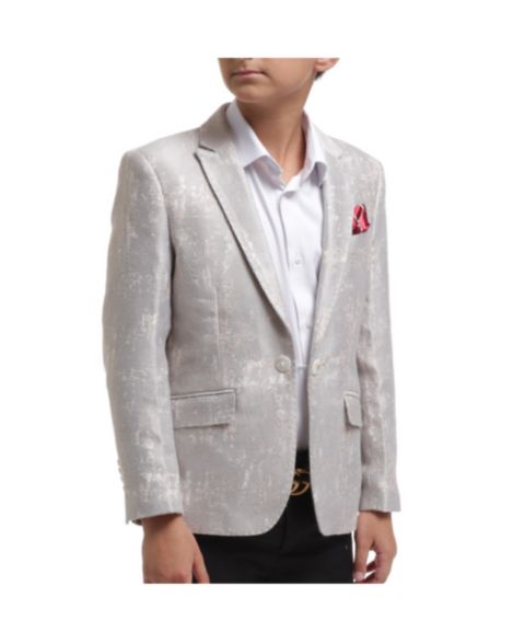 Пиджак Elie Balleh Gold Slim Fit Classic Blazer для мальчиков, цвет: Золотой