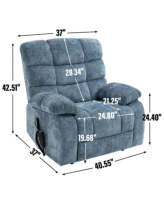 Lift Recliner Heat Massage Dual Motor Infinite Position