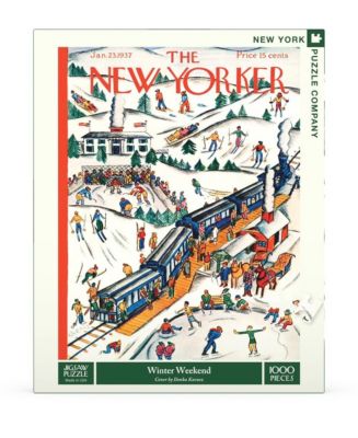 New York Puzzle Company Winter Weekend 1000 Piece Puzzle - Macy's
