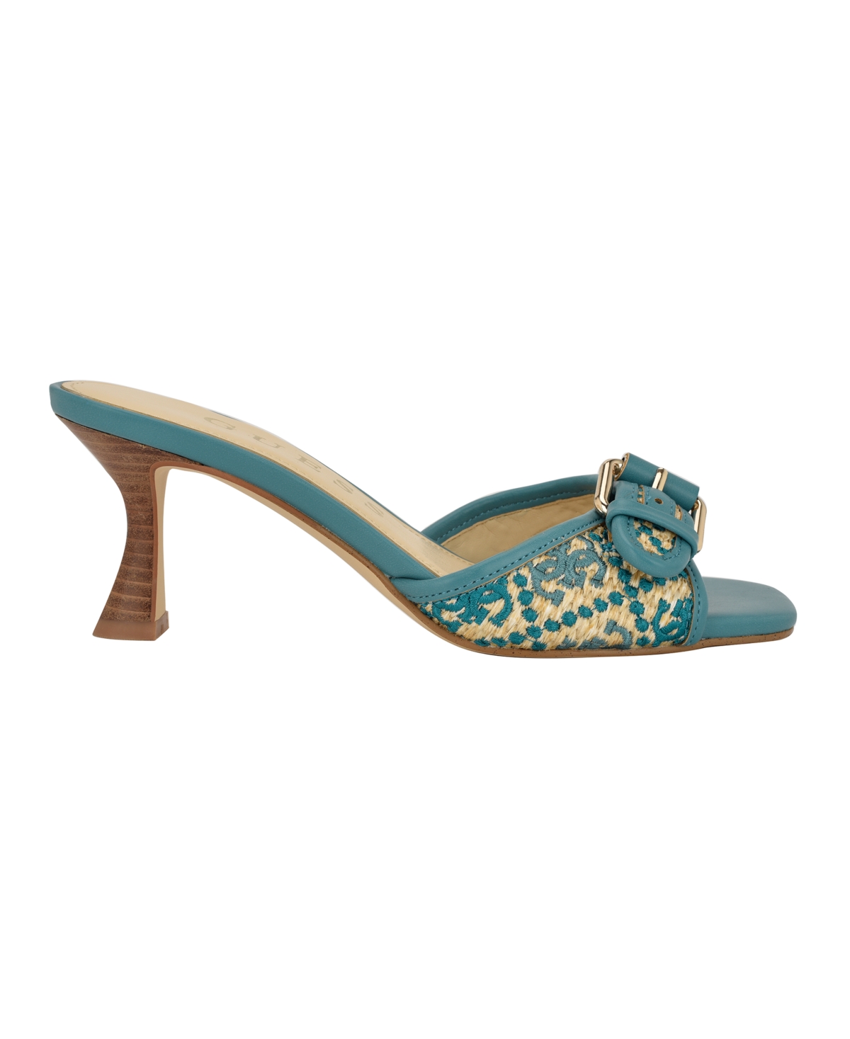 Guess Women's Dista Buckle Kitten Heel Sandals