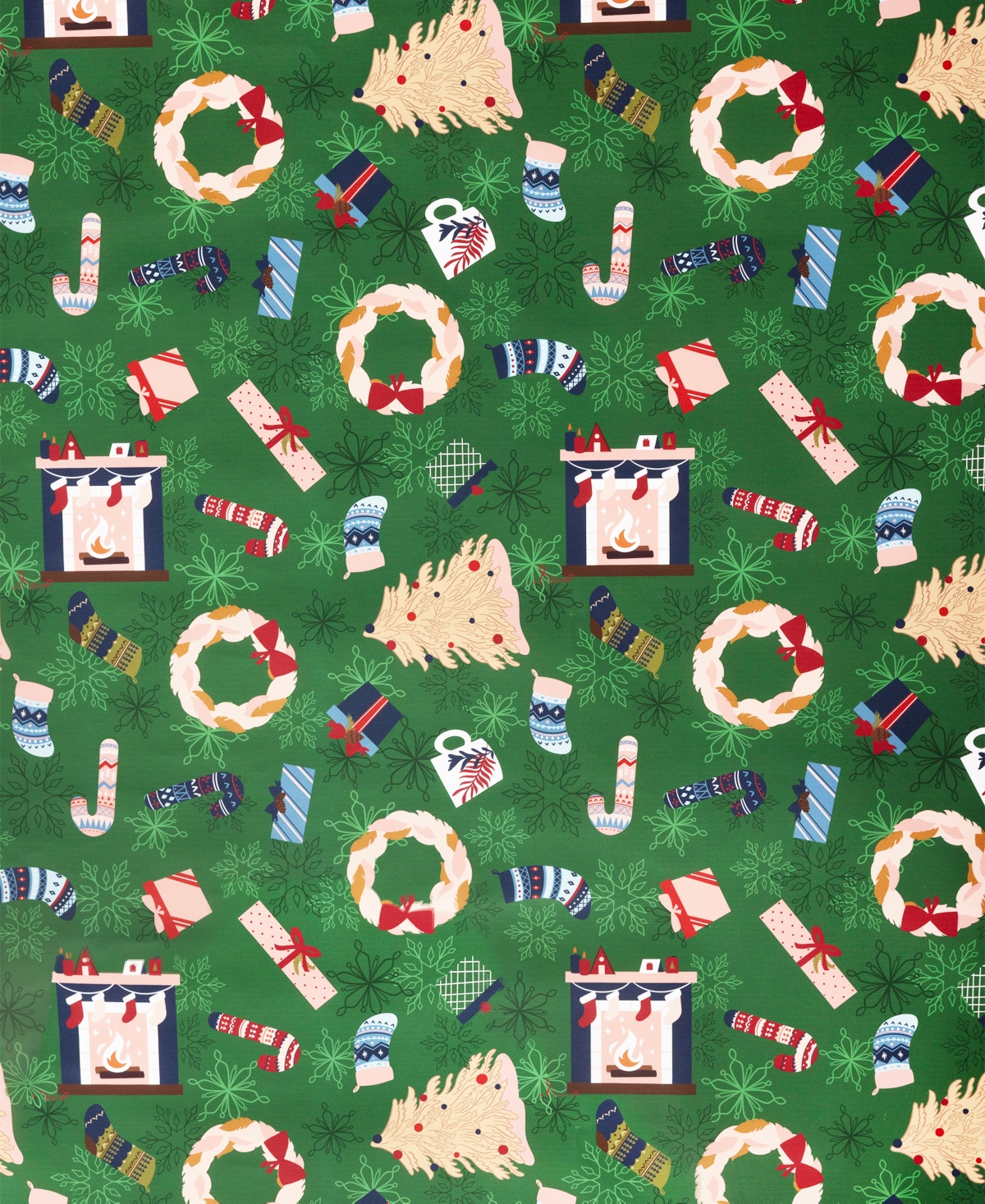 Black Paper Party Jubilee Home Gift Wrap In Green