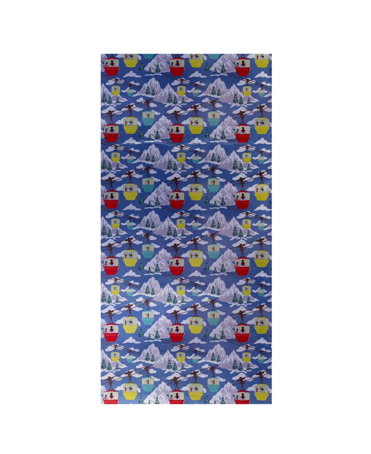 Black Paper Party Cable Car Gift Wrap