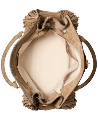 Michael Kors Hamilton Moderne Large Suede Satchel