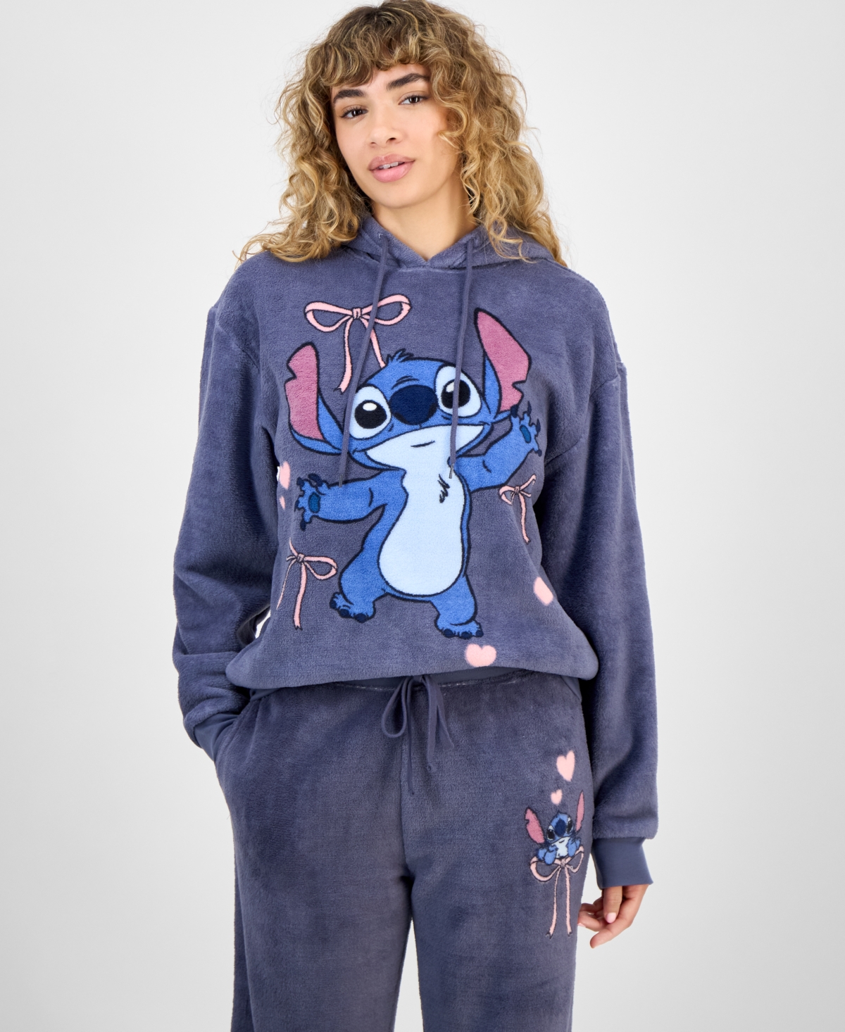Disney Juniors' Stitch Plush Hoodie