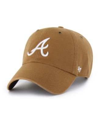 '47 Brand - Men's Brown Atlanta Braves Clean Up Adjustable Hat