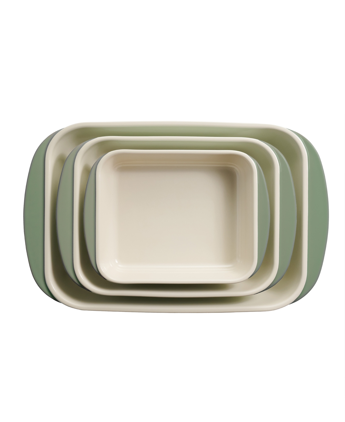 Tramontina Mae Porcelain Enameled 3-piece Bakeware Set In Green