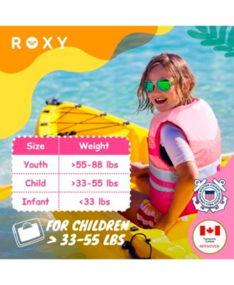 Life Vest USCG Approved for kids, Lightweight EPE Foam with Quick-Release Buckles