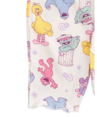 Baby Girls Ribbed T-Shirt and Shorts Outfit Set