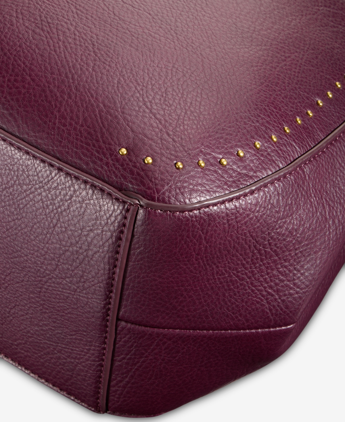Style & Co Medium Studded Four Poster Tote Bag, Macy's Exclusive In Burgundy