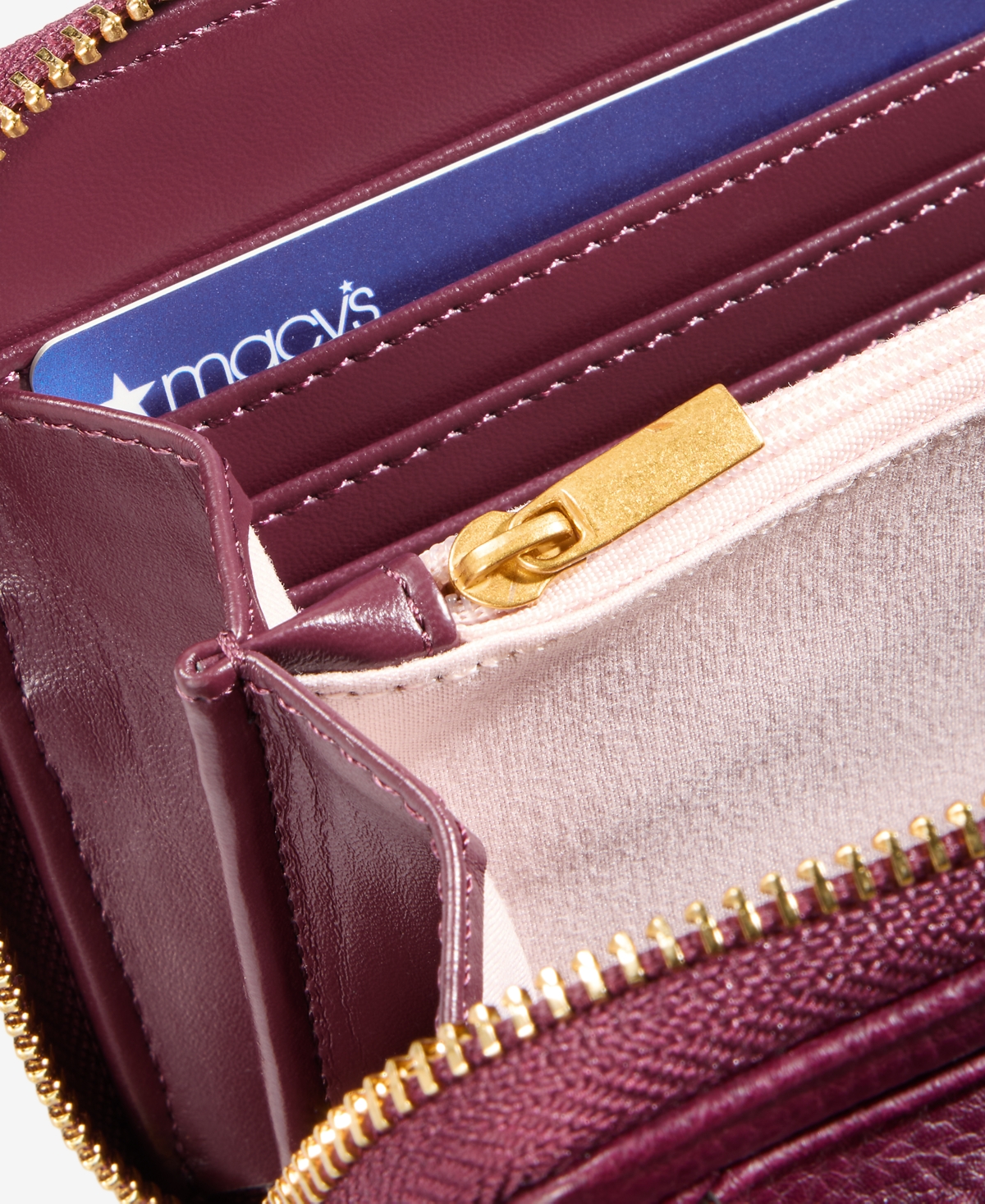 Style & Co Mini Studded Phone Crossbody Bag, Macy's Exclusive In Burgundy