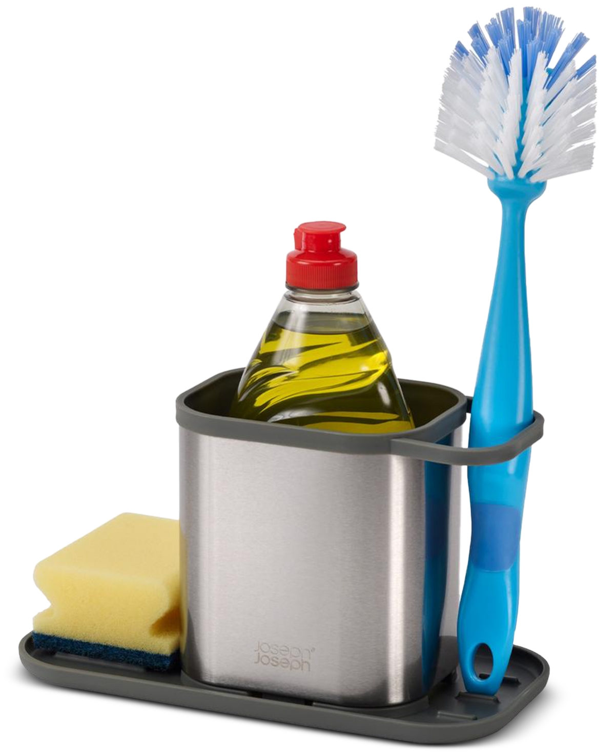 Joseph Joseph Duo Stainless Steel Sink Tidy In Silver