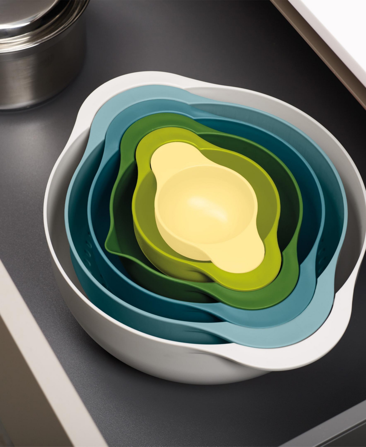 Joseph Joseph Duo 6-piece Food Preparation Bowl Set In Multi