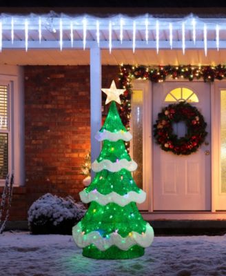 74.5" Lighted Mesh 3D Christmas Tree