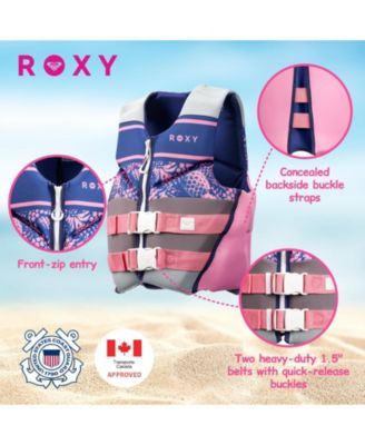 Youth Life Vest, USCG Approved Evoprene Daily CGA Life Jacket, for Girls 55-88 lbs