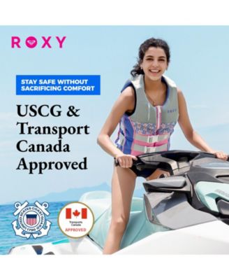Roxy Women's Life Jacket, USCG Approved Evoprene Daily PFD
