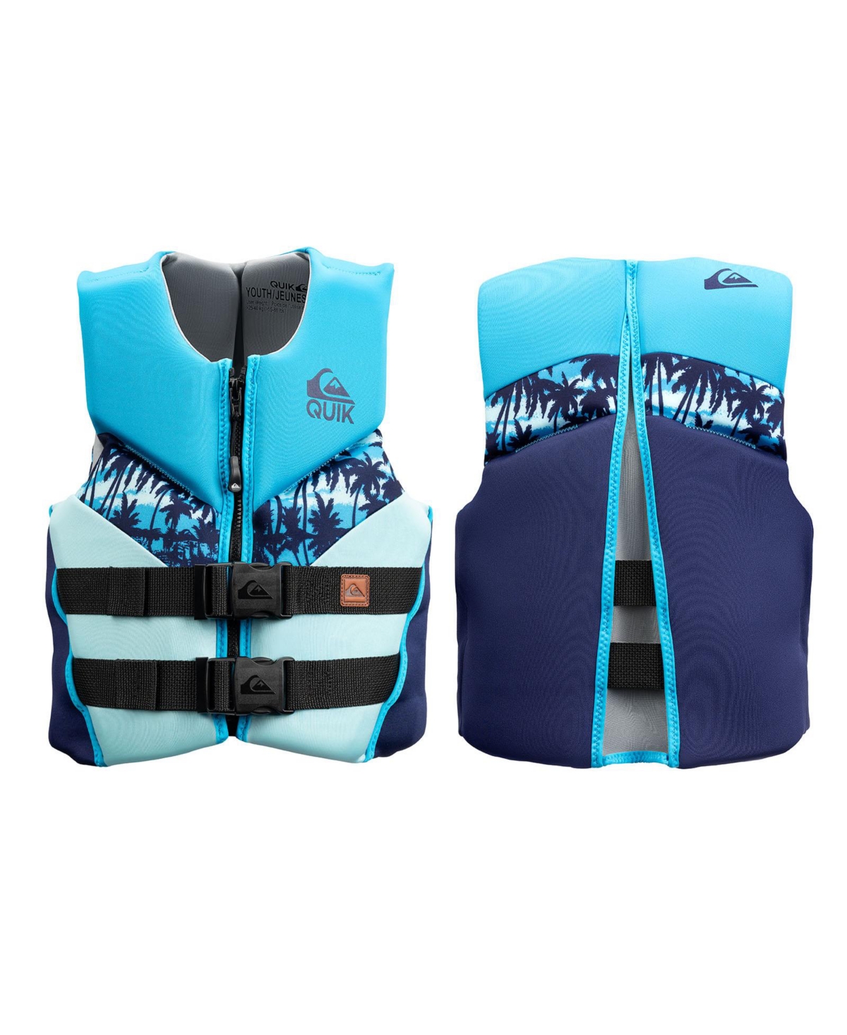 Uscg Approved Life Jacket, Evoprene Pfd Pvc Foam Swim Vest - Turquoise/Aqua