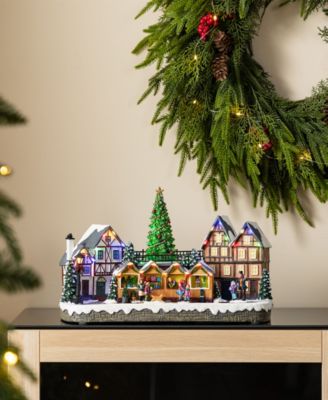 15.25" Christmas Oversized Resin Lighted Village