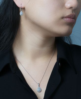 Bonus Offer: Diamond Teardrop Cluster 18" Pendant Necklace with qualifying $25 purchase! (Orig. $250 Value) Available in Bag with qualifying purchase.