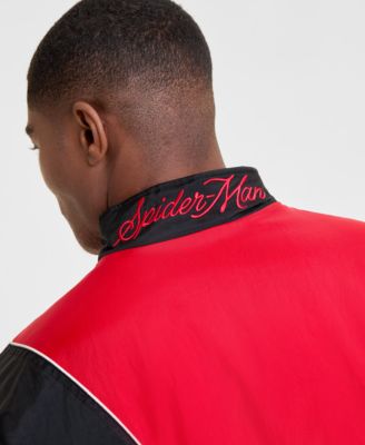 Adult's Spider-Man Removable Sleeves Starter Style Jacket, Macy's Exclusive